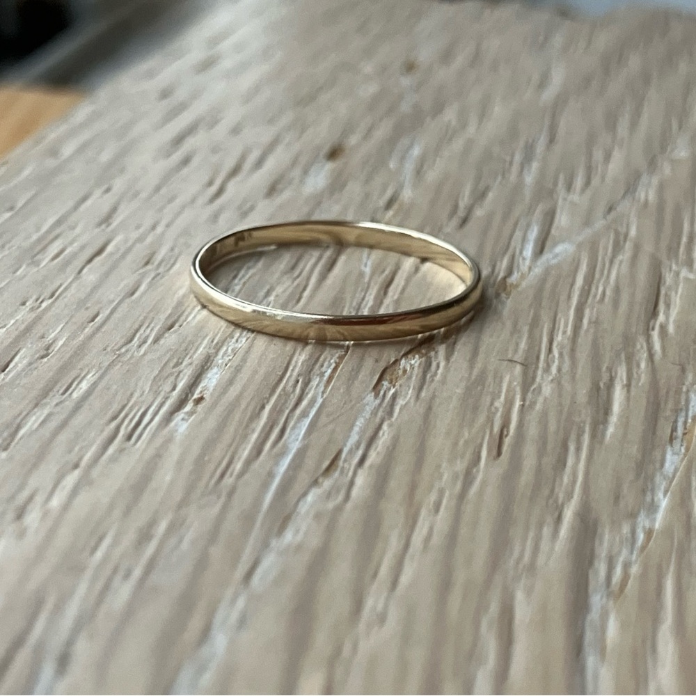 Solid 14K Yellow Gold Ring size 6